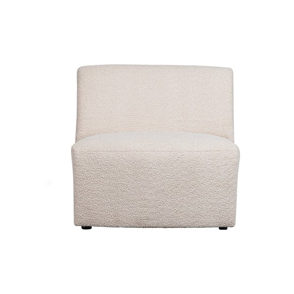 Krémový modul pohovky z textilie bouclé (středový díl) Coco  – WOOOD-image-2