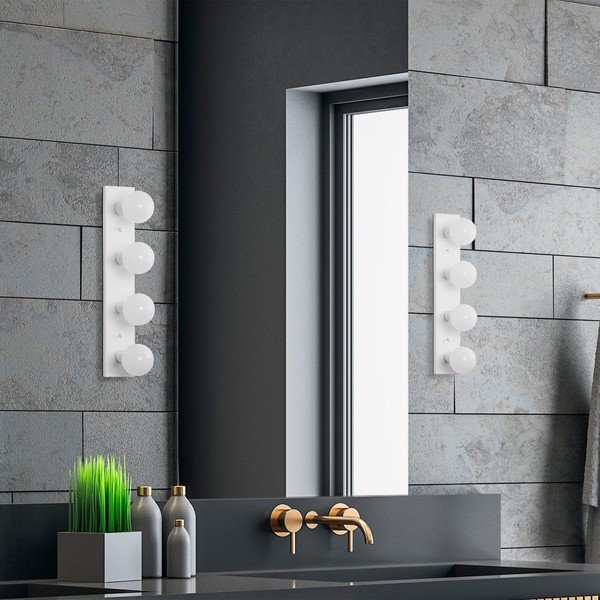 Bílé nástěnné svítidlo Mirro – Opviq lights-image-4