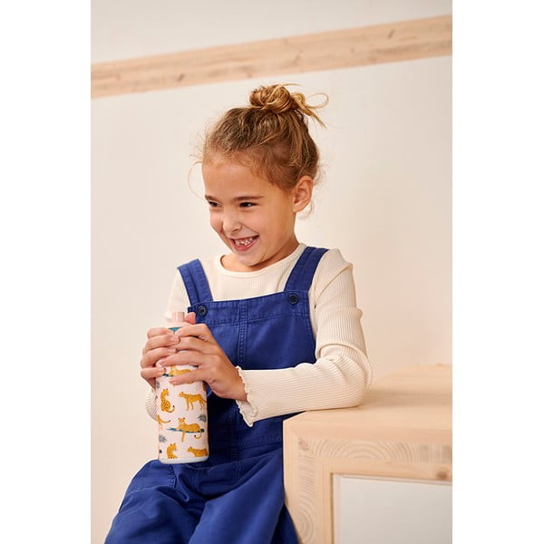 Světle zelená dětská lahev 400 ml Little farm – Mepal-image-3