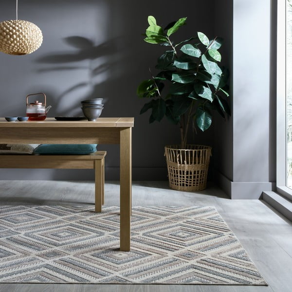 Šedobéžový pratelný koberec 78x150 cm Beckett – Flair Rugs-image-1