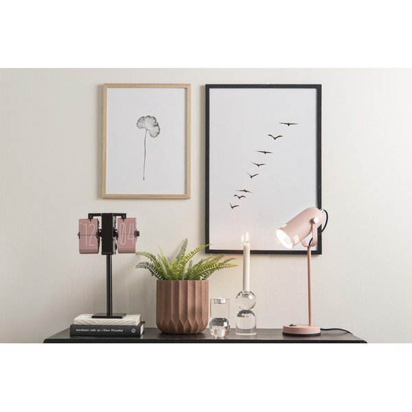 Růžová stolní lampa Leitmotiv Husk-image-1