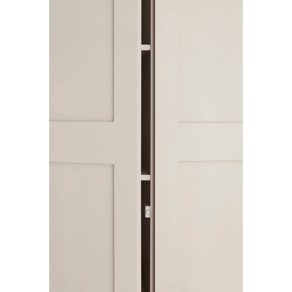 Šedobéžová závěsná šatní skříň z MDF 80x190x61 cm Ben – Ellos Home-image-2