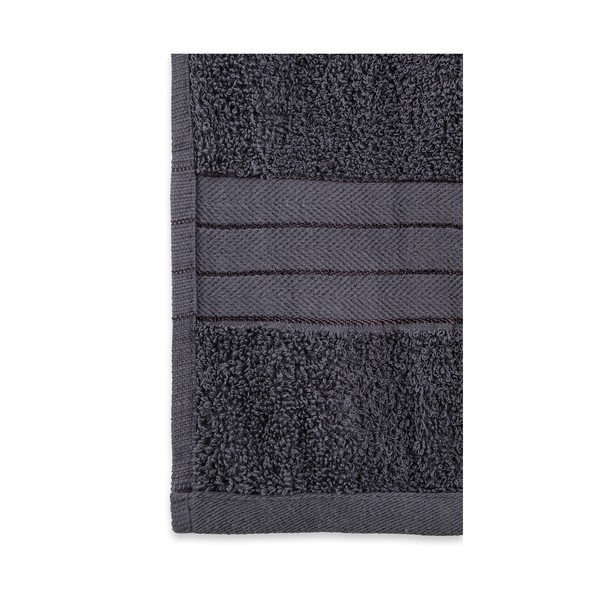 Antracitové froté bavlněné ručníky v sadě 4 ks 50x100 cm – Good Morning-image-1