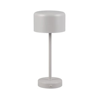 Světle šedá LED stmívatelná stolní lampa (výška 30 cm) Jeff – Trio
