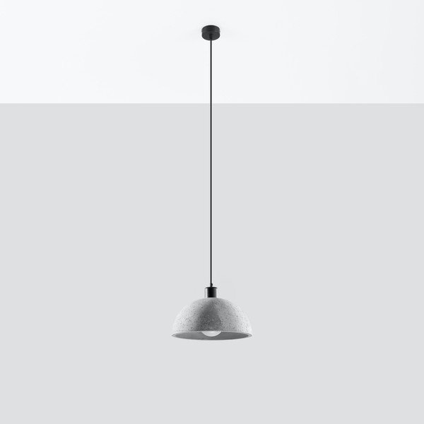 Šedé závěsné svítidlo ø 30 cm Gonzo – Sollux-image-2