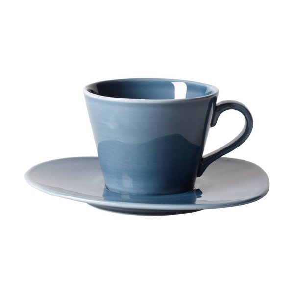 Světle modrý porcelánový šálek na kávu Villeroy & Boch Like Organic, 270 ml-image-1