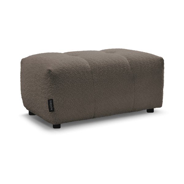 Hnědá podnožka z textilie bouclé Roxelane – Bobochic Paris-image-3