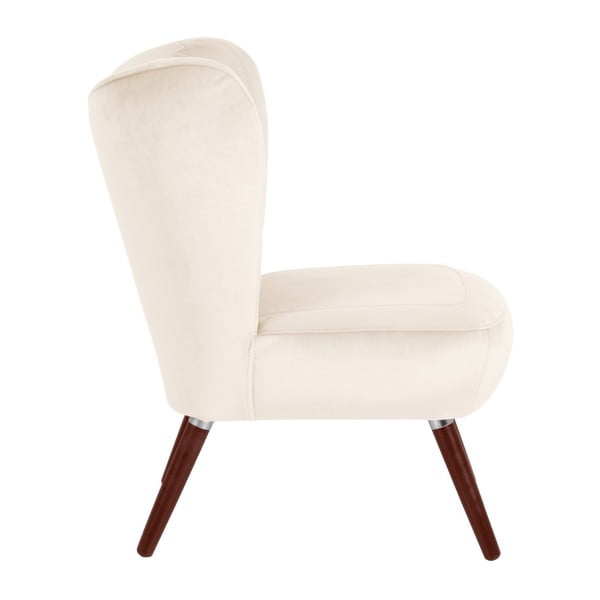 Krémové křeslo Max Winzer Sari Velvet-image-3