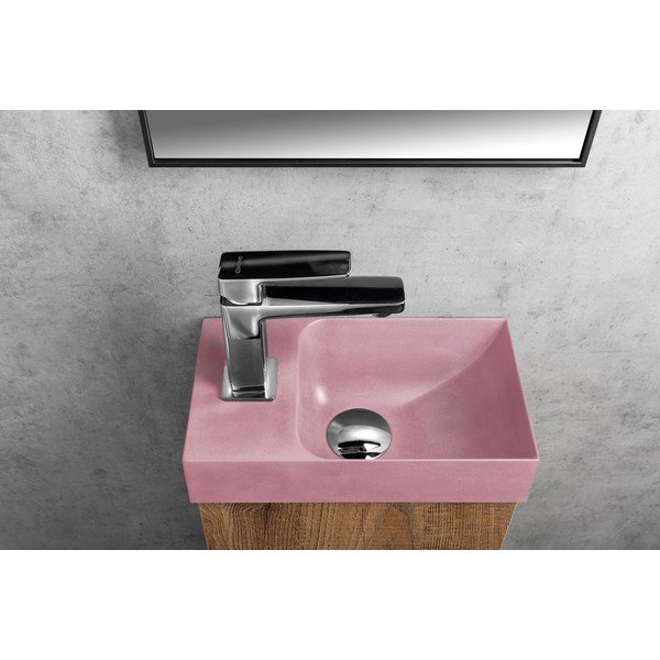 Růžové betonové umývátko 31x17 cm Piccolino – Sapho-image-4