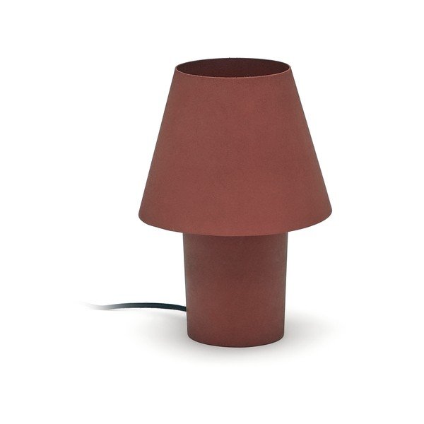 Stolní lampa v terakotové barvě s kovovým stínidlem (výška 30 cm) Canapost – Kave Home