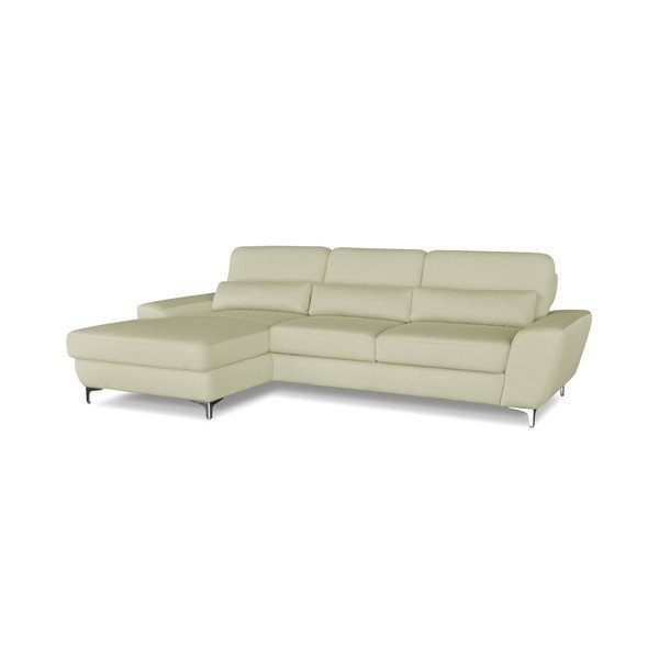 Krémová rohová rozkládací pohovka Windsor & Co. Sofas Omega, levý roh-image-1