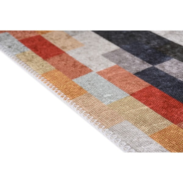 Oranžový/šedý pratelný koberec 80x150 cm Blocks of Fun – Vitaus-image-2