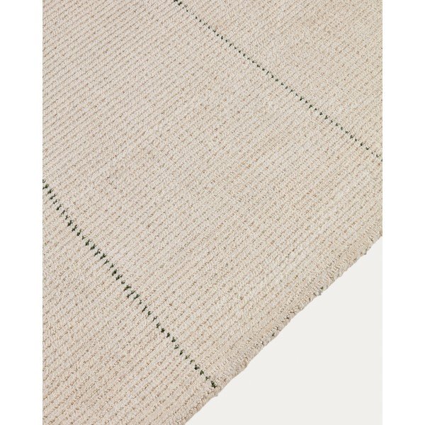 Krémový ručně tkaný koberec s příměsí bavlny 230x160 cm Lisdan – Kave Home-image-2