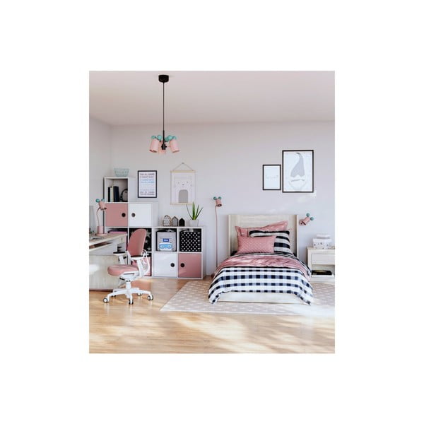 Světle modré/růžové dětské svítidlo s kovovým stínidlem ø 30 cm Mouse II – GTV-image-1