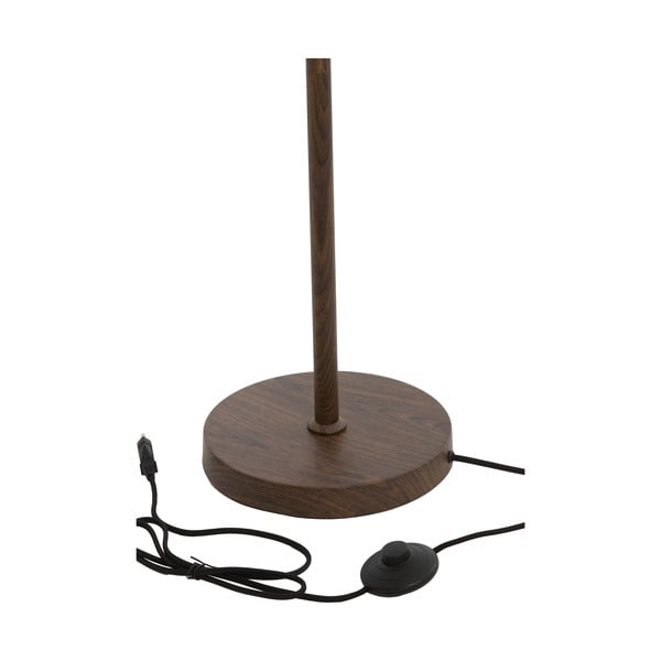 Tmavě hnědá stojací lampa s textilním stínidlem (výška 159 cm) Dania – Light & Living-image-4