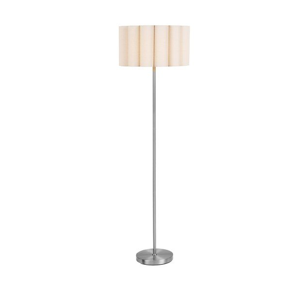 Béžová/ve stříbrné barvě lněná stojací lampa (výška 150 cm) Wattom – House Nordic-image-3