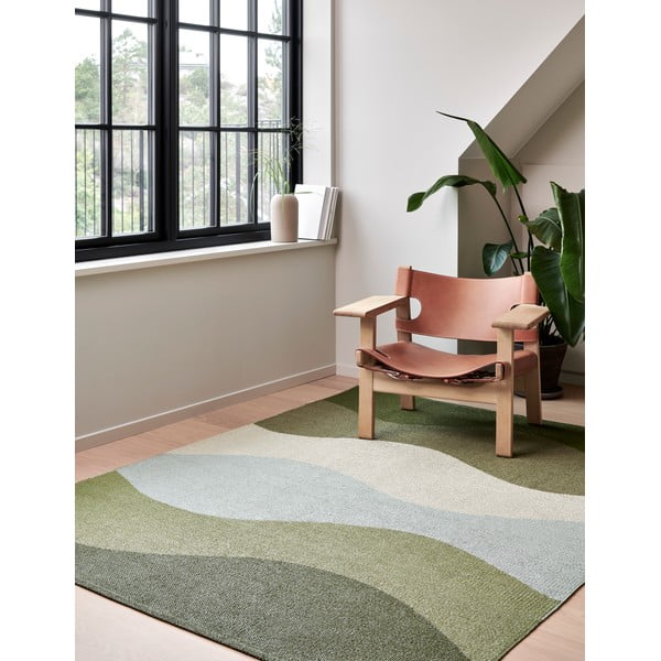 Zelený vnitřní a venkovní běhoun 70x200 cm Urvi Woods – Pappelina-image-4