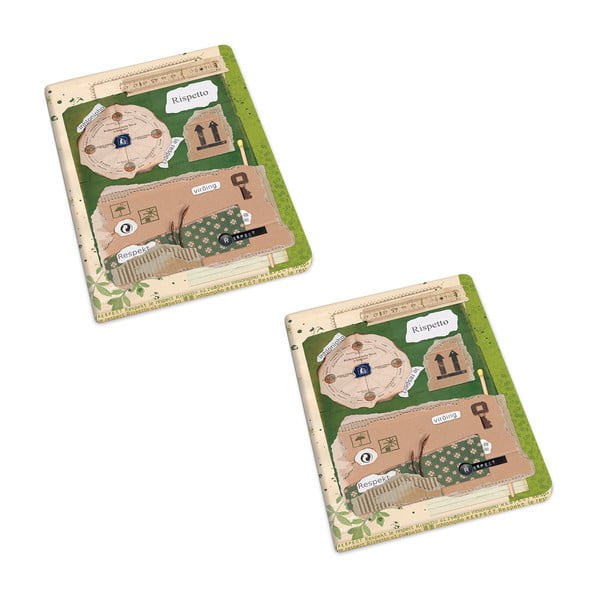 Sešity v sadě 2 ks 192 stránek formát A5 Rispetto – Kartos-image-1