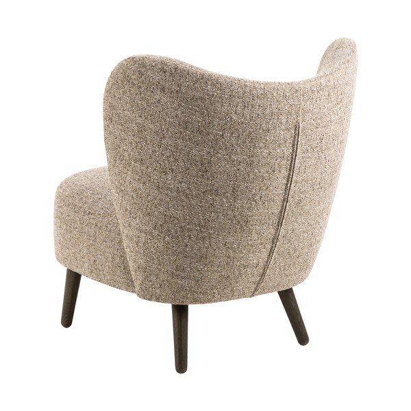 Béžové křeslo z textilie bouclé Elmont – Actona-image-2