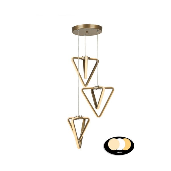 Kovové LED závěsné svítidlo v bronzové barvě ø 20 cm Baris – Squid Lighting-image-2