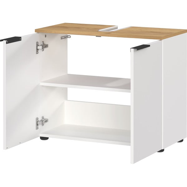 Bílá skříňka pod umyvadlo 60x58 cm Menen – Germania-image-2