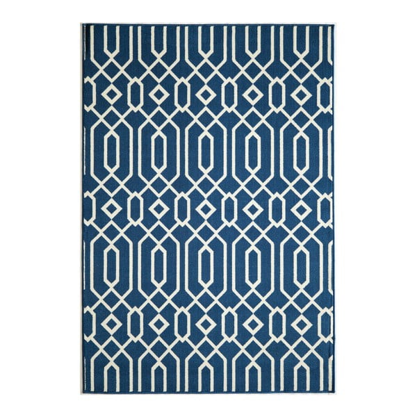 Tmavě modrý koberec Nourison Baja Talara Clara, 170 x 119 cm