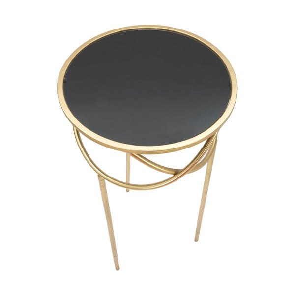 Kulatý odkládací stolek se skleněnou deskou ø 40 cm Ring – Mauro Ferretti-image-3