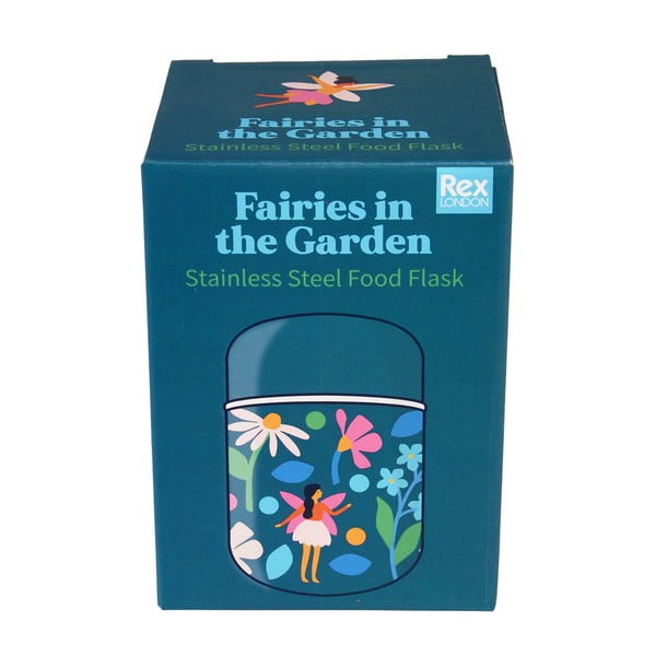 Modrá termoska na jídlo/dětská 280 ml Fairies in the Garden – Rex London-image-4
