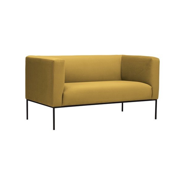 Žlutá dvojmístná pohovka Windsor & Co Sofas Neptune-image-1