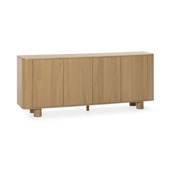 Komoda v dekoru dubu v přírodní barvě 180x75x40 cm Padoc – MOME