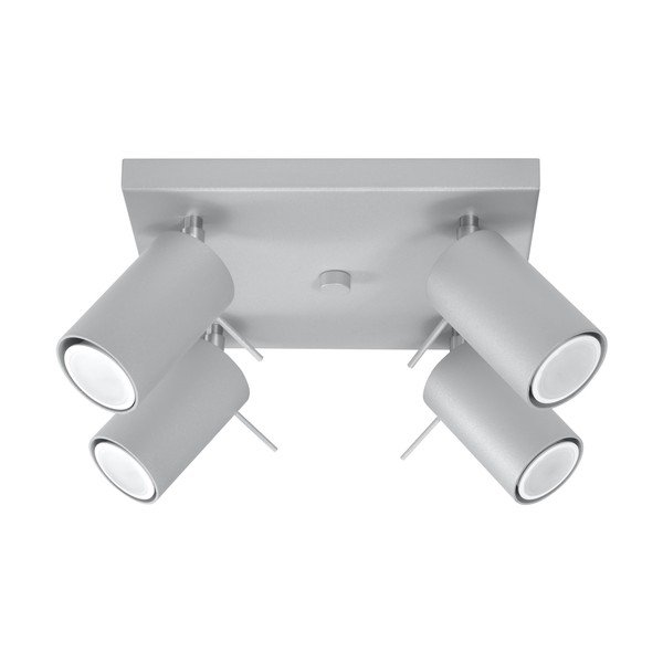 Šedé stropní svítidlo Sollux Etna Quatre-image-3