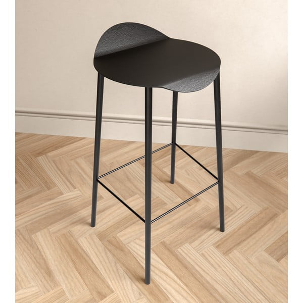 Černá kožená barová židle Flamingo Bull – LIND DNA-image-2