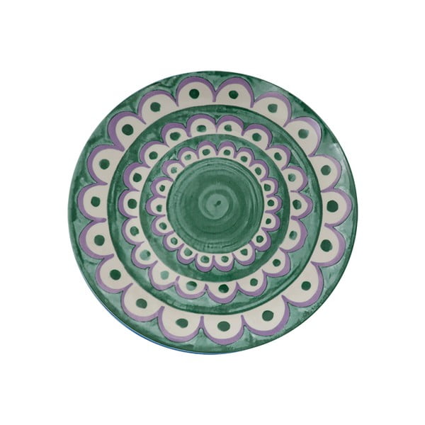 Zelené dezertní  porcelánové talíře v sadě 6 ks ø 19,5 cm Tangeri green – Villa Altachiara