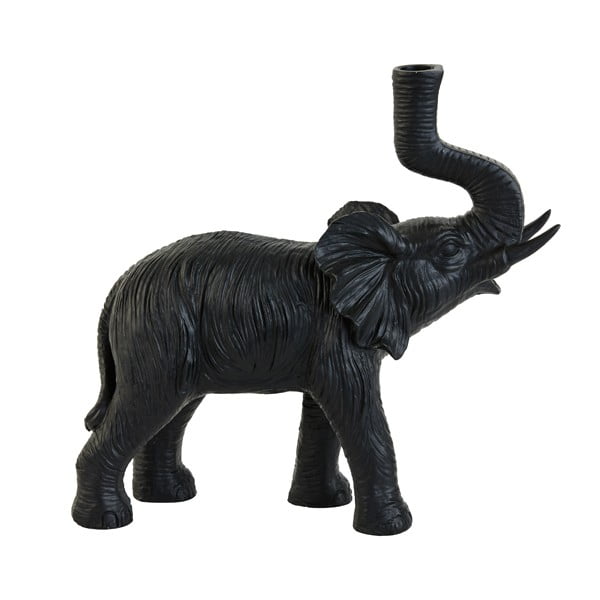 Matně černá stolní lampa (výška 36 cm) Elephant – Light & Living