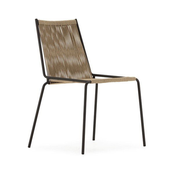 Béžové kovové stohovatelné jídelní židle v sadě 2 ks Emily – Marckeric