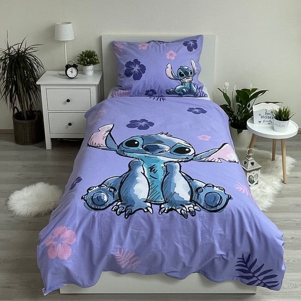 Bavlněné dětské povlečení na jednolůžko 140x200 cm Lilo and Stitch – Jerry Fabrics-image-1