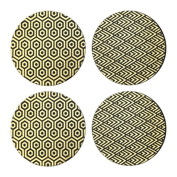 Prostírání z umělé kůže a kartonu v sadě 4 ks ø 25 cm Geome – Premier Housewares-image-2