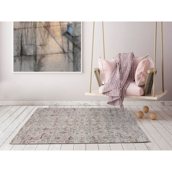 Červeno-krémový koberec 120x170 cm Mandala – Universal-image-1