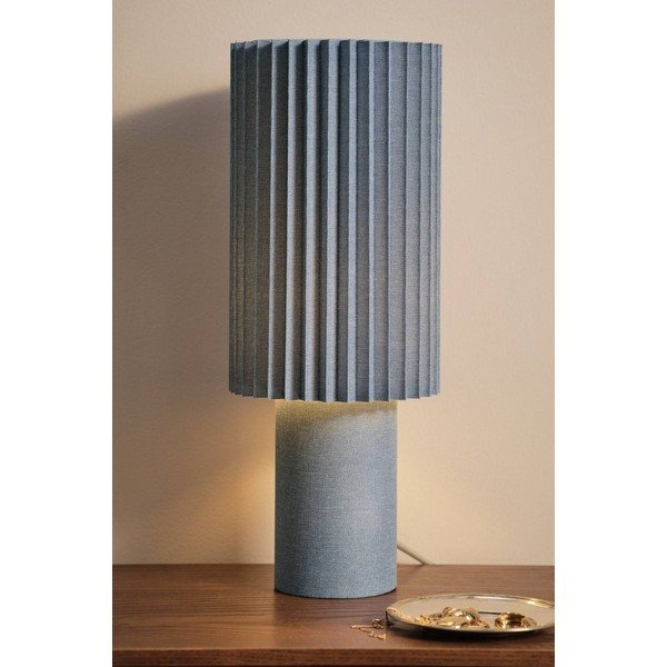 Modrá lněná stolní lampa (výška 45 cm) Harriet – Jotex-image-1