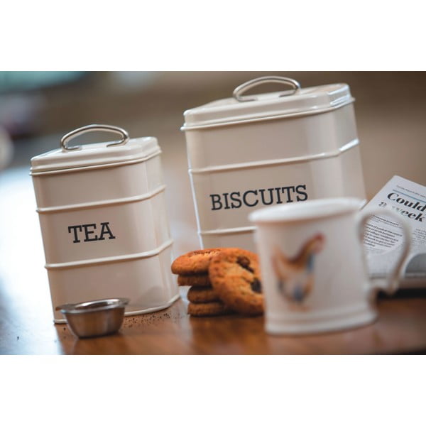 Ocelová dóza na sušenky Living Nostalgia – Kitchen Craft-image-1