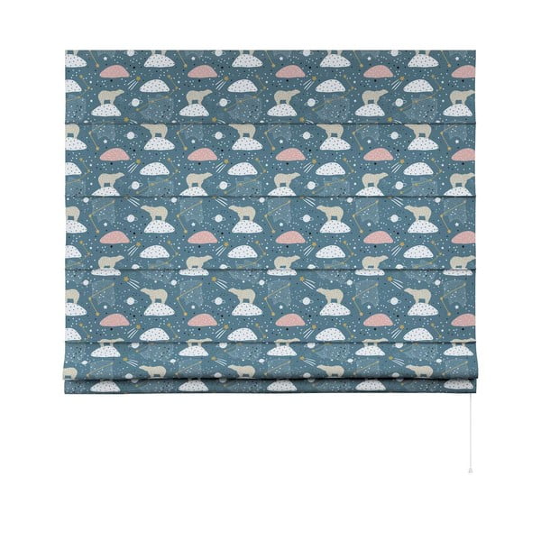 Modrá dětská roleta 170x160 cm Magic - Yellow Tipi-image-3