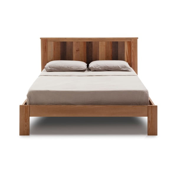 Dvoulůžková postel s roštem v přírodní barvě 140x190 cm Maude – Marckeric-image-4