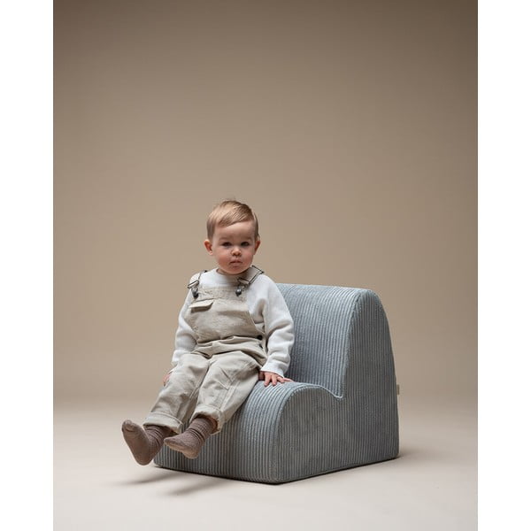 Manšestrové dětské křesílko v mentolové barvě Cloud – Wigiwama-image-2