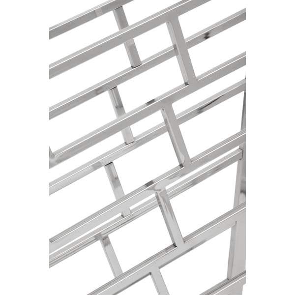 Kovový regál na víno v leskle stříbrné barvě na 24 lahví Barolo – Premier Housewares-image-2