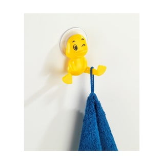 Žlutý nástěnný háček Wenko Duck