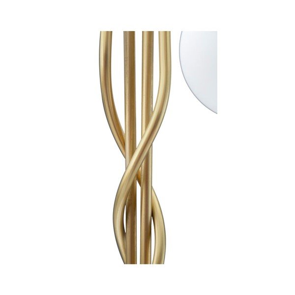 Bílá/ve zlaté barvě stojací lampa se skleněným stínidlem (výška 176 cm) Glamy – Mauro Ferretti-image-4