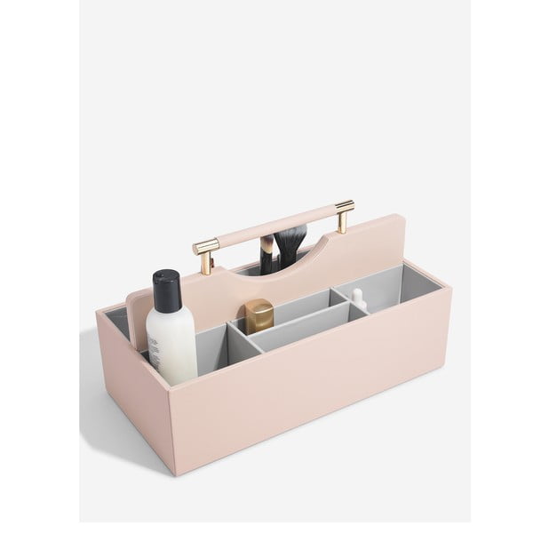 Světle růžový koupelnový organizér na kosmetiku Supersize – Stackers