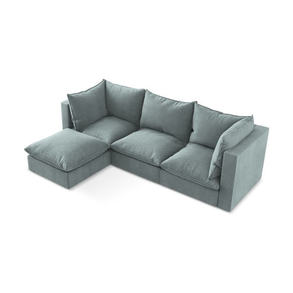 Modrá rohová pohovka (levý roh/s lenoškou) Manao – Makamii-image-2