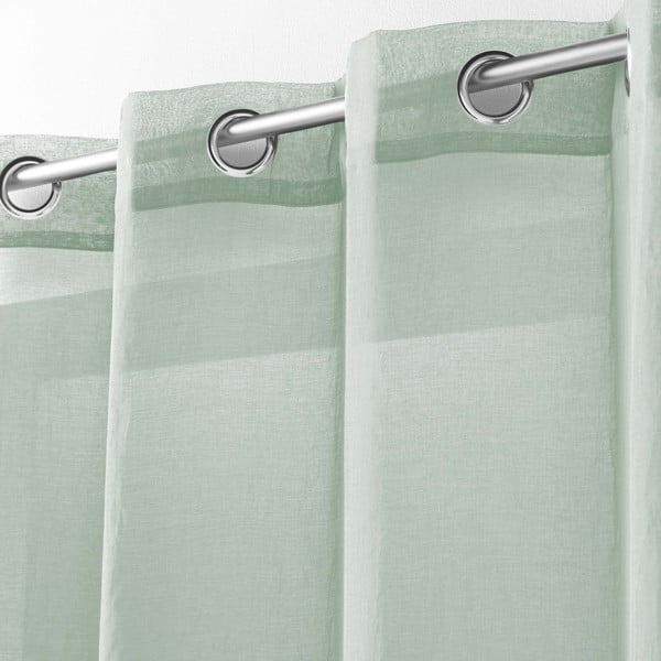 Světle zelená záclona 140x240 cm Telma – douceur d'intérieur-image-1