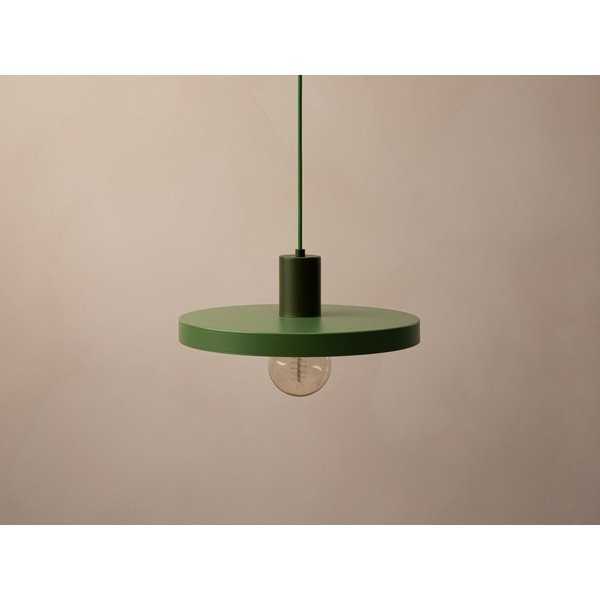 Zelené kovové závěsné svítidlo ø 30 cm Ori – Micadoni -image-3